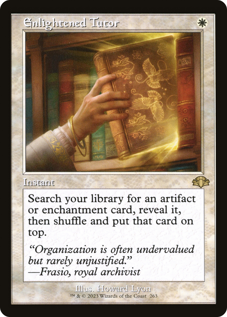Enlightened Tutor (Retro) [Dominaria Remastered] | Gear Gaming Bentonville