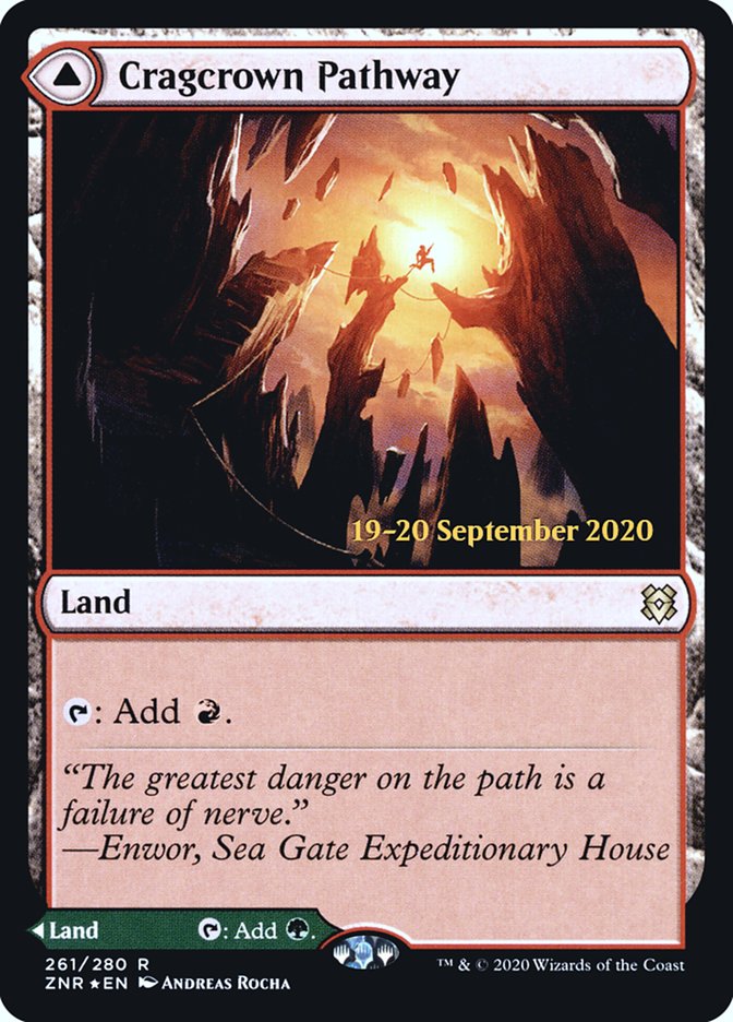 Cragcrown Pathway // Timbercrown Pathway [Zendikar Rising Prerelease Promos] | Gear Gaming Bentonville