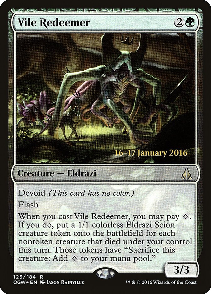 Vile Redeemer [Oath of the Gatewatch Prerelease Promos] | Gear Gaming Bentonville
