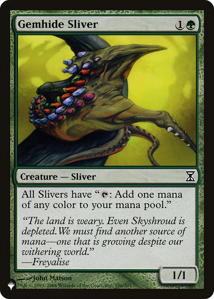 Gemhide Sliver [The List Reprints] | Gear Gaming Bentonville