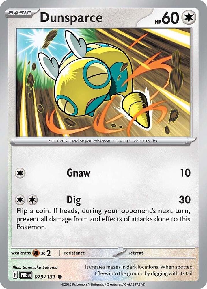 Dunsparce (079/131) [Scarlet & Violet: Prismatic Evolutions] | Gear Gaming Bentonville