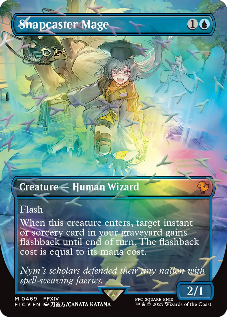 Snapcaster Mage (Borderless) (Chocobo Track Foil) [FINAL FANTASY Commander] | Gear Gaming Bentonville