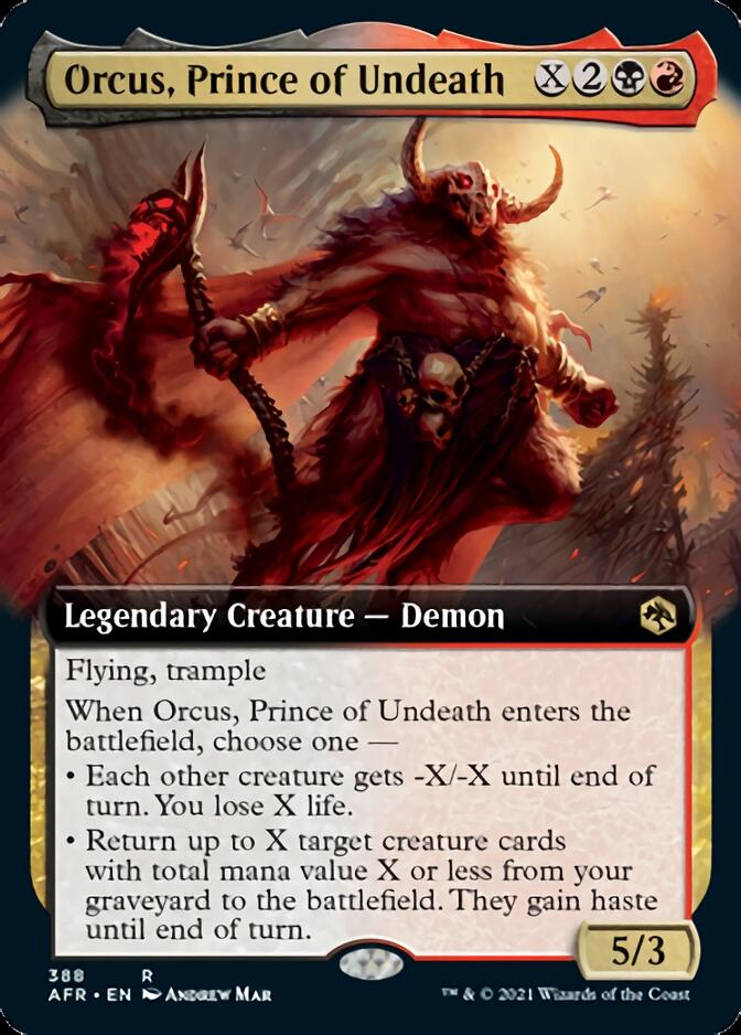 Orcus, Prince of Undeath (Extended Art) [Dungeons & Dragons: Adventures in the Forgotten Realms] | Gear Gaming Bentonville