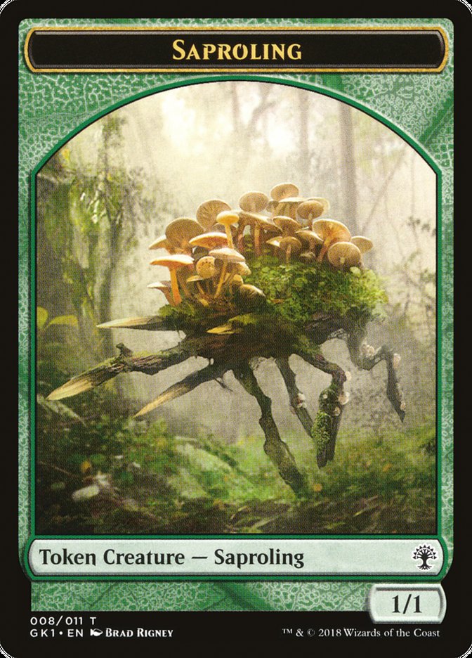 Voja // Saproling Double-Sided Token [Guilds of Ravnica Guild Kit Tokens] | Gear Gaming Bentonville