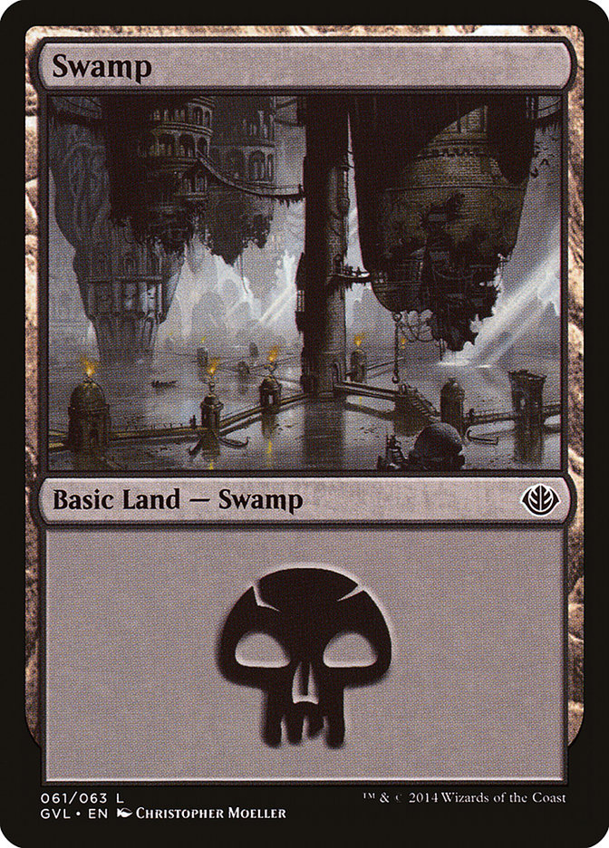 Swamp (61) (Garruk vs. Liliana) [Duel Decks Anthology] | Gear Gaming Bentonville