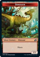 Dinosaur // Human Soldier (003) Double-Sided Token [Ikoria: Lair of Behemoths Tokens] | Gear Gaming Bentonville