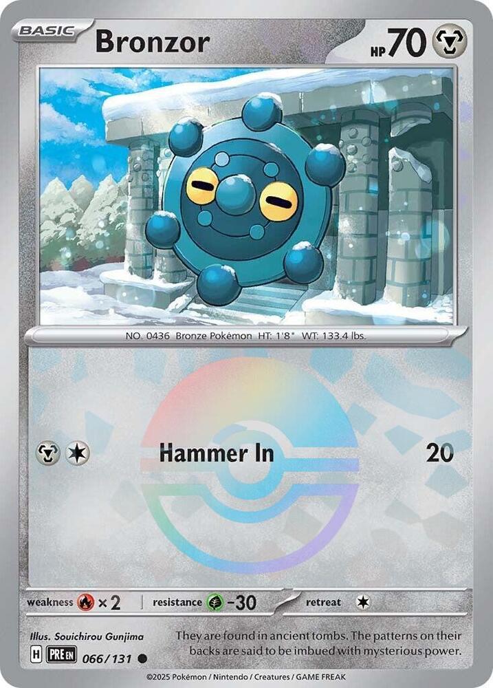 Bronzor (066/131) (Poke Ball Pattern) [Scarlet & Violet: Prismatic Evolutions] | Gear Gaming Bentonville
