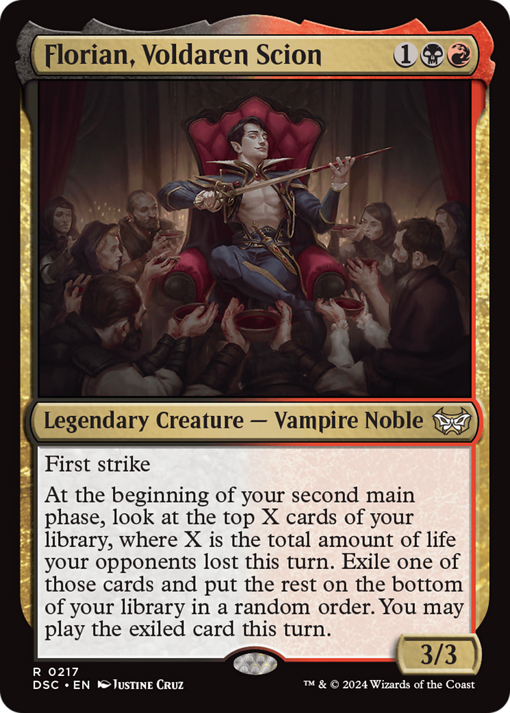 Florian, Voldaren Scion [Duskmourn: House of Horror Commander] | Gear Gaming Bentonville