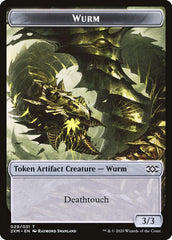 Treasure // Wurm (029) Double-Sided Token [Double Masters Tokens] | Gear Gaming Bentonville