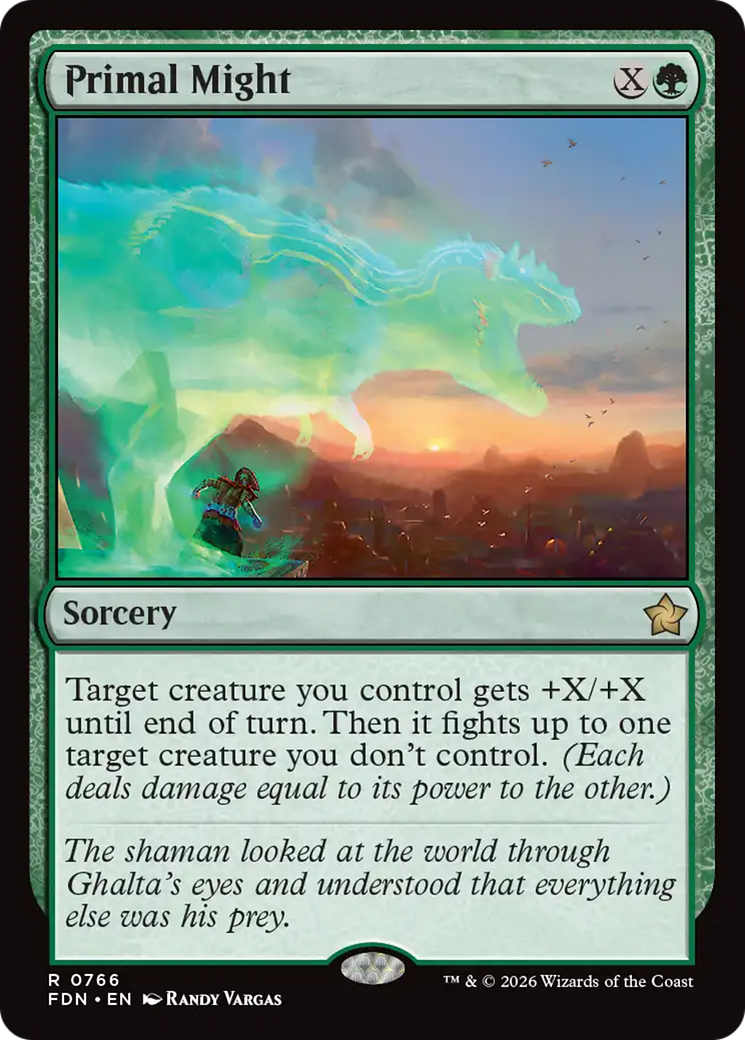 Primal Might (0766) [Foundations] | Gear Gaming Bentonville