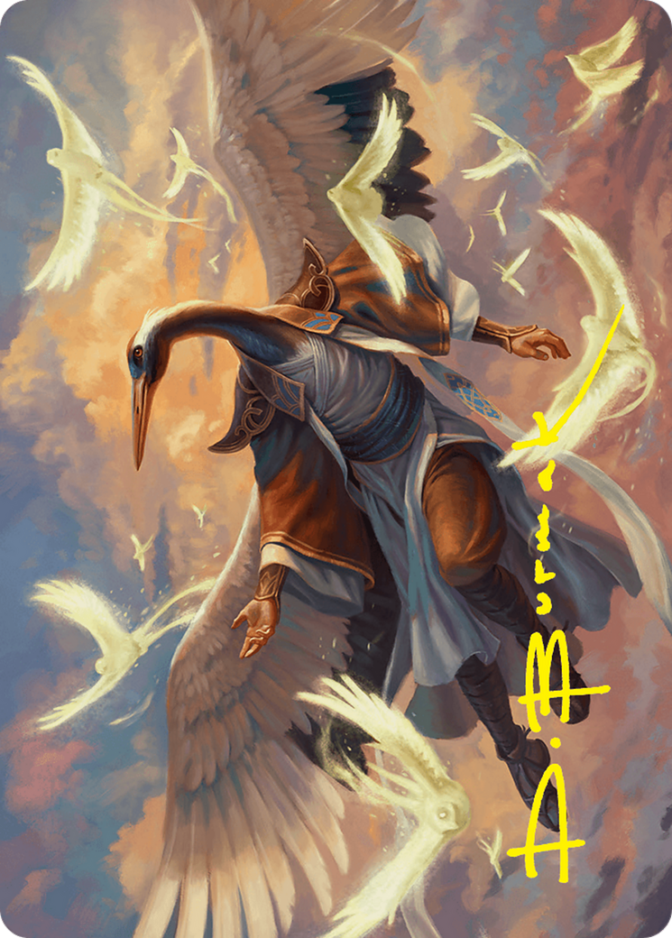 Kykar, Zephyr Awakener Art Card (16/54) (Gold-Stamped Signature) [Foundations Art Series] | Gear Gaming Bentonville