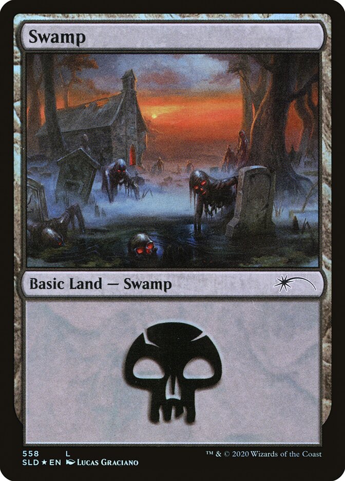 Swamp (Reanimated) (558) [Secret Lair Drop Promos] | Gear Gaming Bentonville