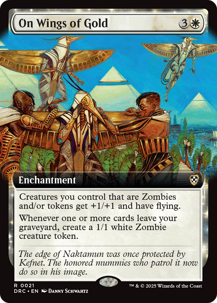 On Wings of Gold (Extended Art) [Aetherdrift Commander] | Gear Gaming Bentonville