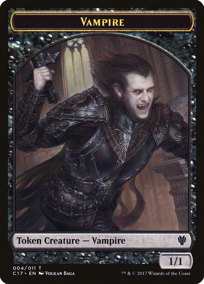 Bat // Vampire Double-Sided Token [Commander 2017 Tokens] | Gear Gaming Bentonville