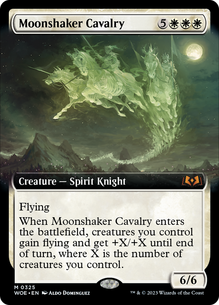 Moonshaker Cavalry (Extended Art) [Wilds of Eldraine] | Gear Gaming Bentonville