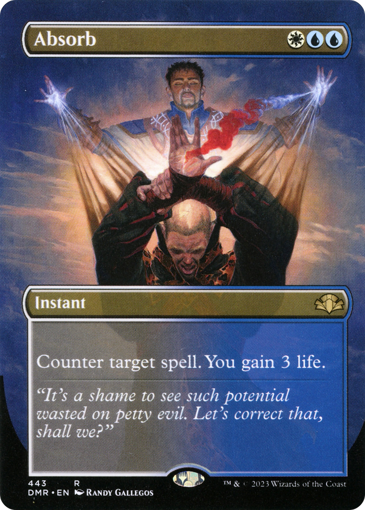 Absorb (Borderless Alternate Art) [Dominaria Remastered] | Gear Gaming Bentonville