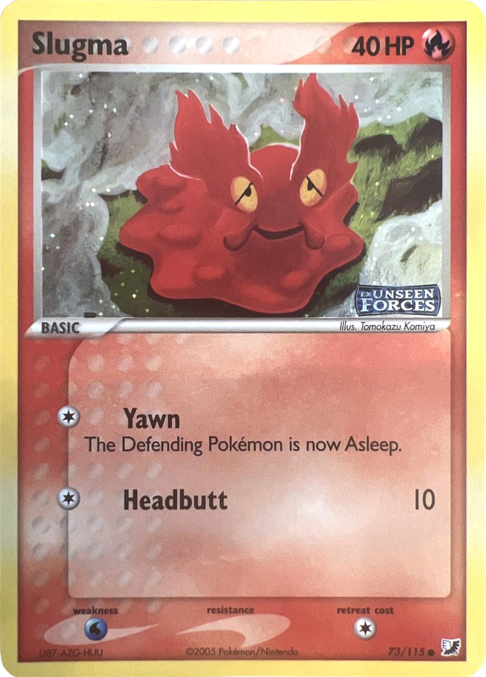 Slugma (73/115) (Stamped) [EX: Unseen Forces] | Gear Gaming Bentonville