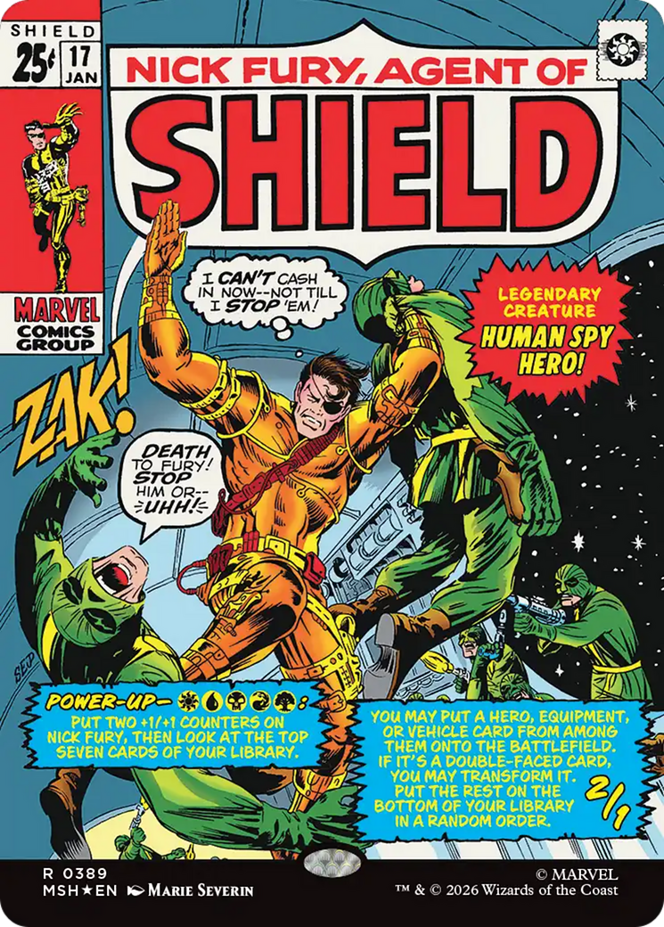 Nick Fury, Agent of SHIELD (Borderless) (0389) [Marvel Super Heroes] | Gear Gaming Bentonville