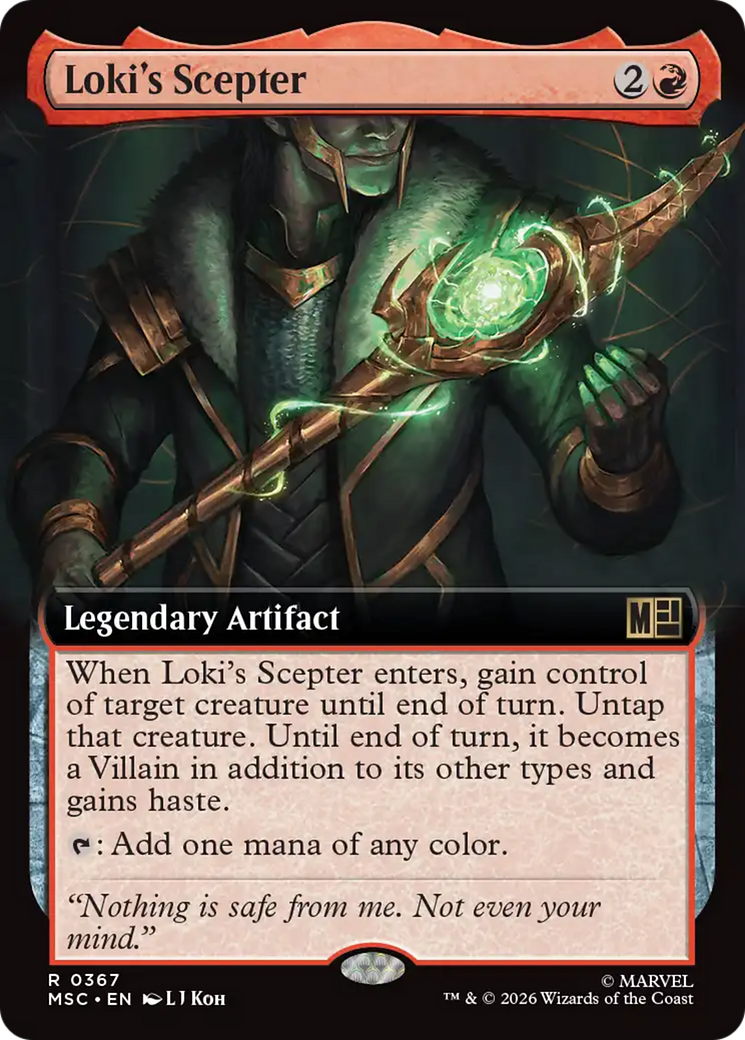 Loki's Scepter (Extended Art) [Marvel Super Heroes Commander] | Gear Gaming Bentonville