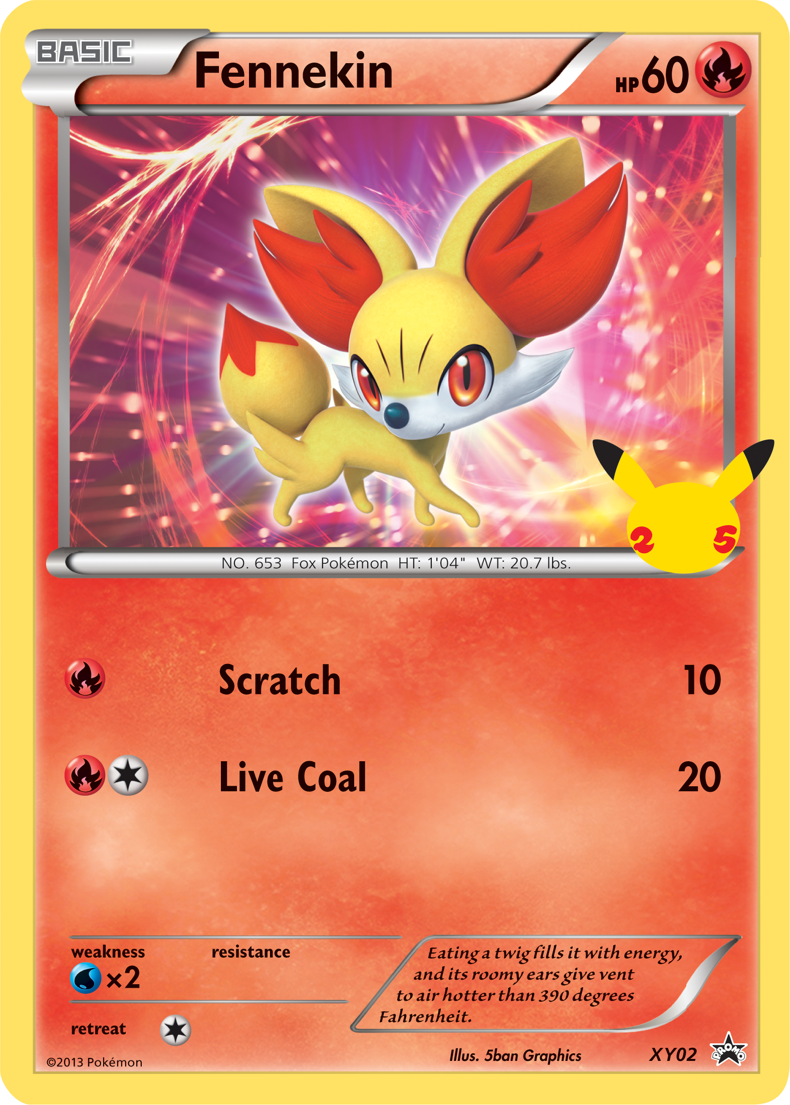 Fennekin (XY02) (Jumbo Card) [First Partner Pack] | Gear Gaming Bentonville