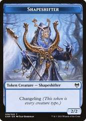 Human Warrior // Shapeshifter Double-Sided Token [Kaldheim Tokens] | Gear Gaming Bentonville