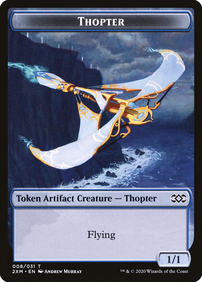 Beast // Thopter (008) Double-Sided Token [Double Masters Tokens] | Gear Gaming Bentonville