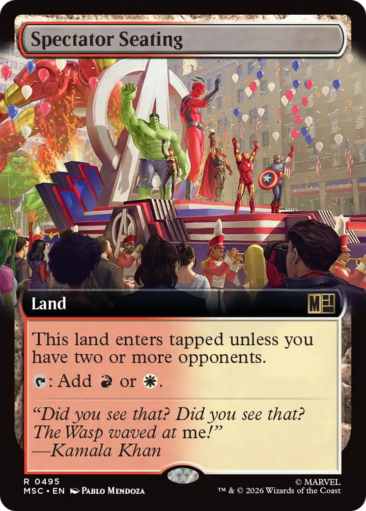 Spectator Seating (Extended Art) [Marvel Super Heroes Commander] | Gear Gaming Bentonville
