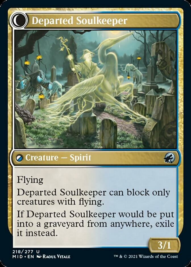 Devoted Grafkeeper // Departed Soulkeeper [Innistrad: Midnight Hunt] | Gear Gaming Bentonville