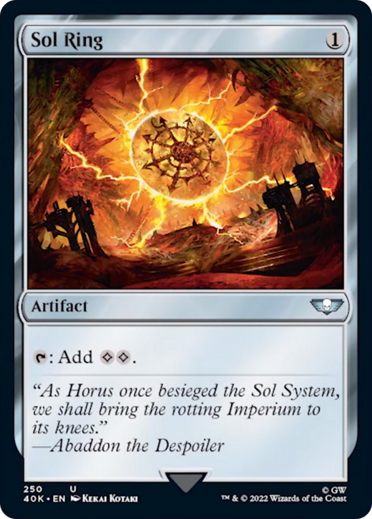 Sol Ring (250) (Surge Foil) [Warhammer 40,000] | Gear Gaming Bentonville