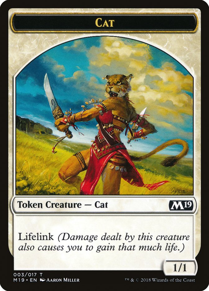 Cat Token [Core Set 2019 Tokens] | Gear Gaming Bentonville