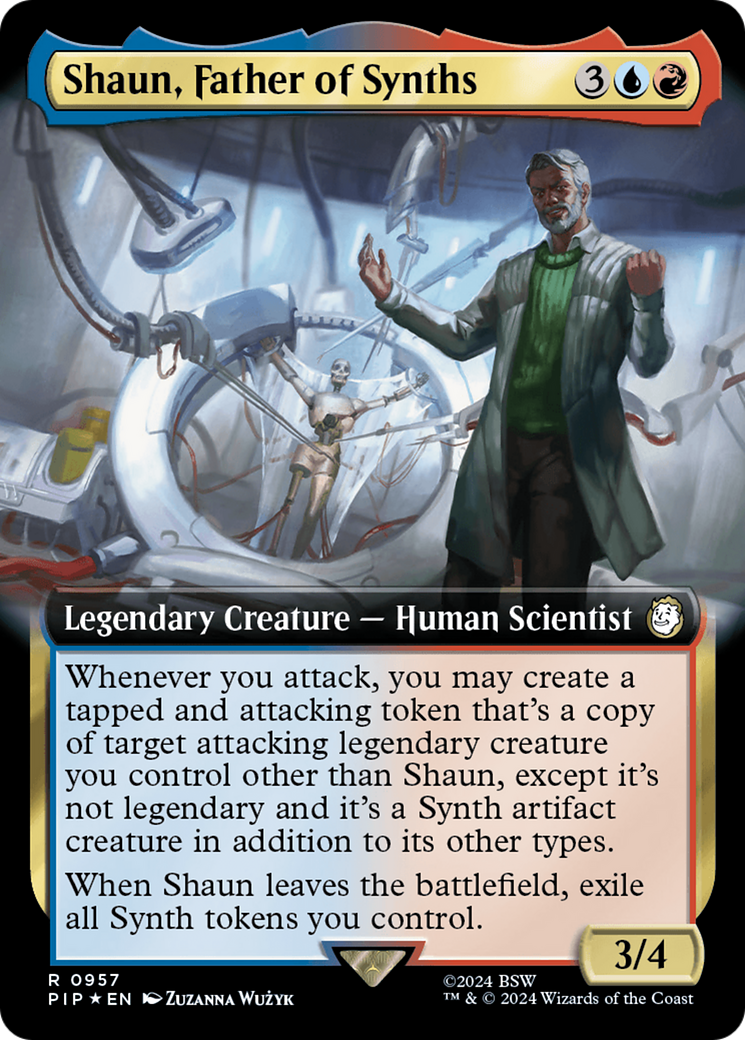 Shaun, Father of Synths (Extended Art) (Surge Foil) [Fallout] | Gear Gaming Bentonville