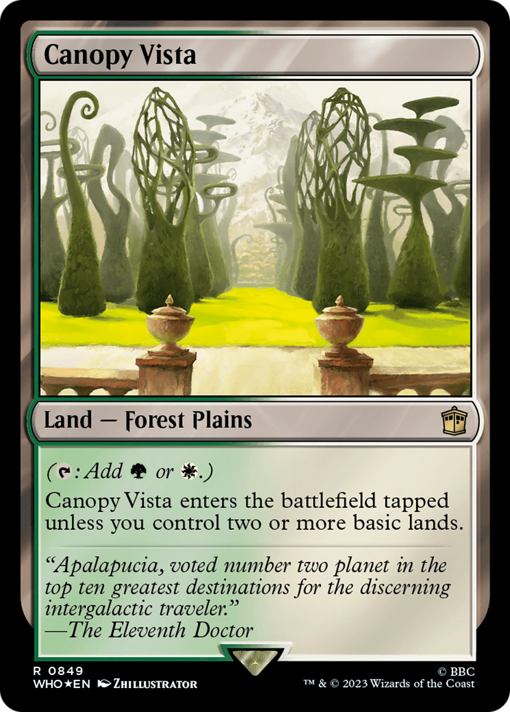 Canopy Vista (Surge Foil) [Doctor Who] | Gear Gaming Bentonville