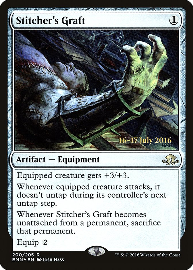Stitcher's Graft [Eldritch Moon Prerelease Promos] | Gear Gaming Bentonville