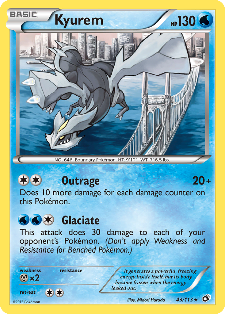 Kyurem (43/113) (Theme Deck Exclusive) [Black & White: Legendary Treasures] | Gear Gaming Bentonville