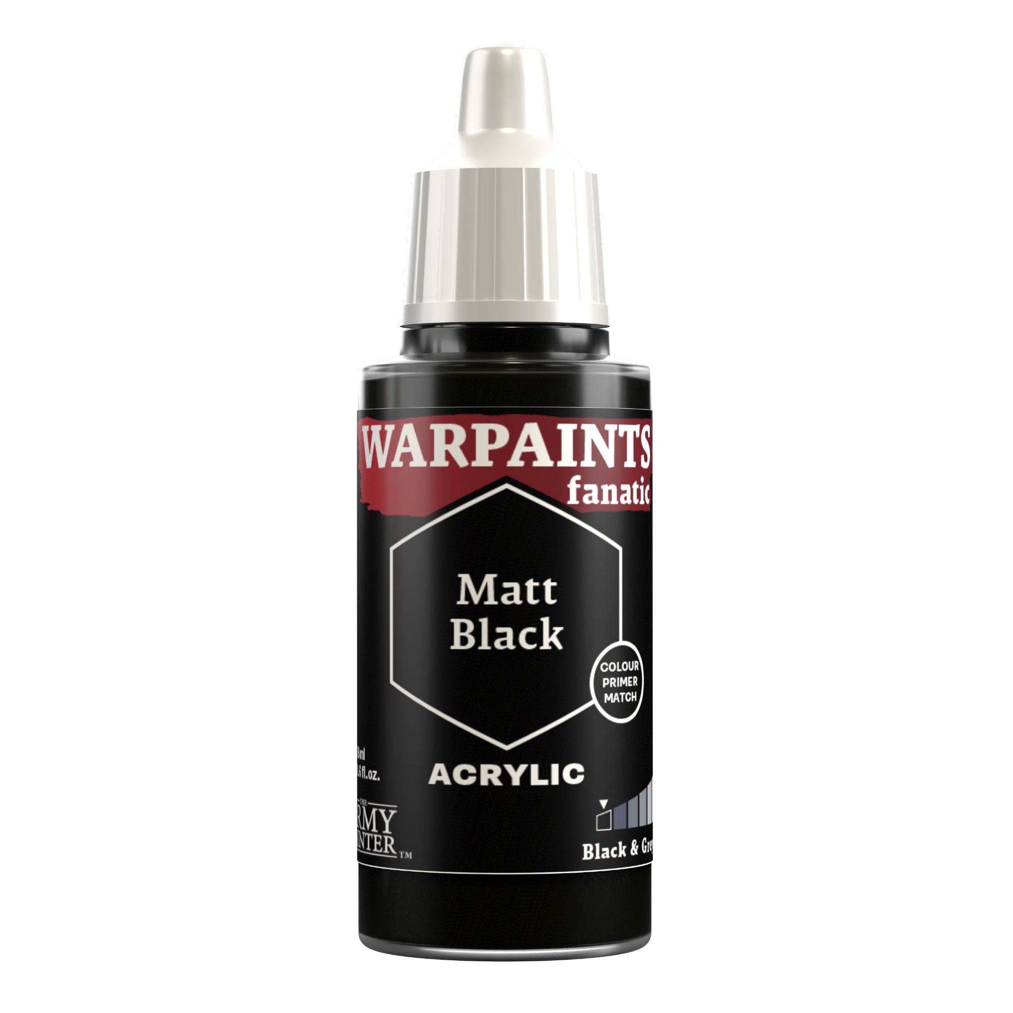 Warpaints Fanatic: Matt Black 18ml | Gear Gaming Bentonville