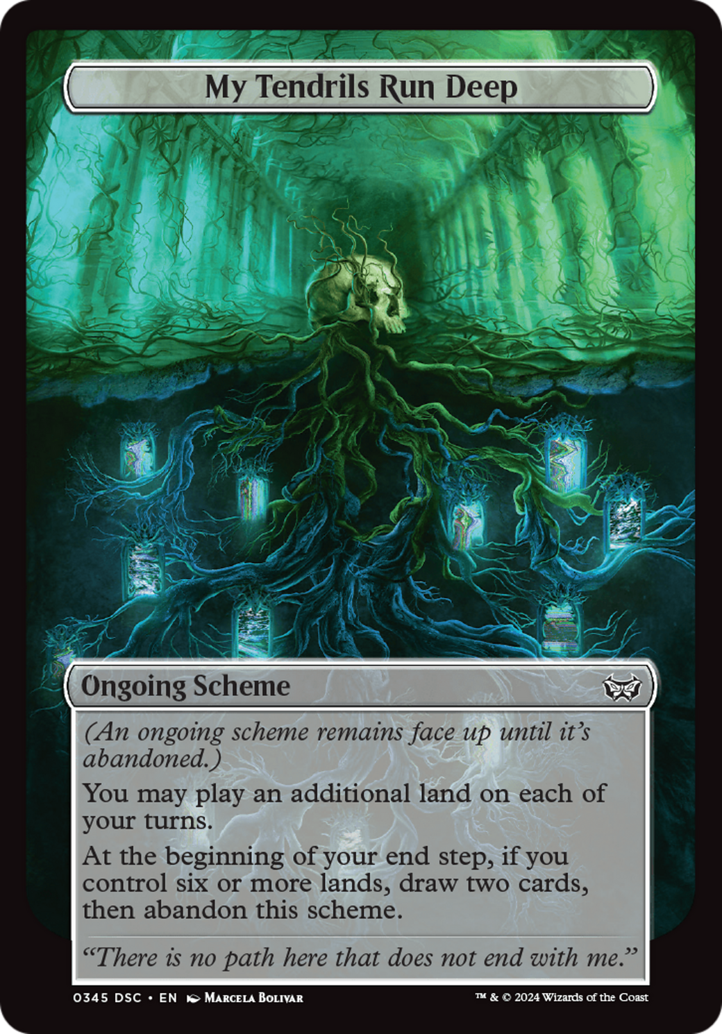 My Tendrils Run Deep (Full Art) [Duskmourn: Archenemy] | Gear Gaming Bentonville