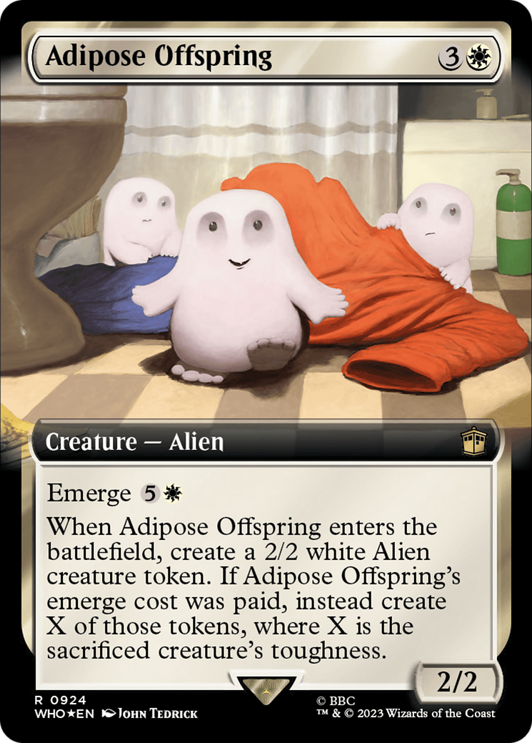 Adipose Offspring (Extended Art) (Surge Foil) [Doctor Who] | Gear Gaming Bentonville