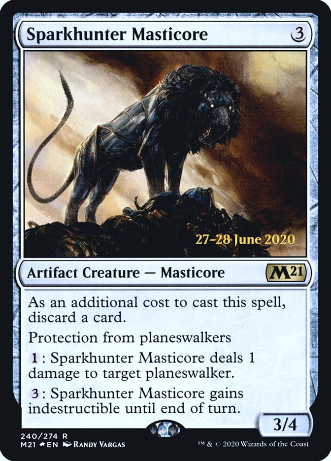 Sparkhunter Masticore [Core Set 2021 Prerelease Promos] | Gear Gaming Bentonville