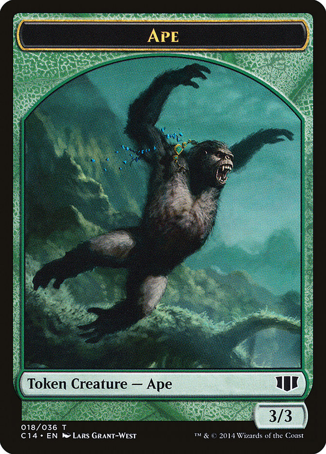 Ape // Zombie (011/036) Double-Sided Token [Commander 2014 Tokens] | Gear Gaming Bentonville