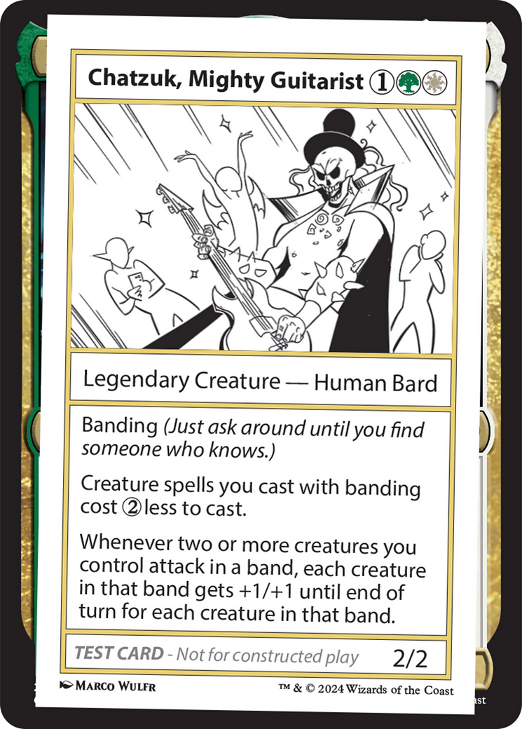 Chatzuk, Mighty Guitarist [Mystery Booster 2 Playtest Cards] | Gear Gaming Bentonville