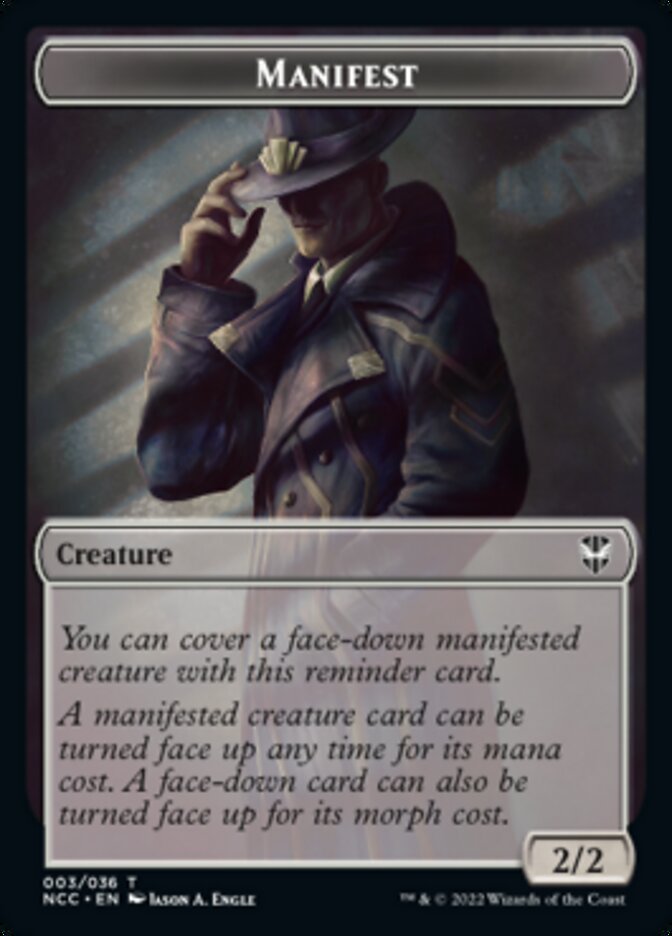 Manifest // Copy Double-Sided Token [Streets of New Capenna Commander Tokens] | Gear Gaming Bentonville