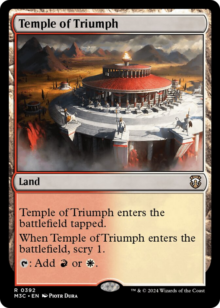 Temple of Triumph (Ripple Foil) [Modern Horizons 3 Commander] | Gear Gaming Bentonville