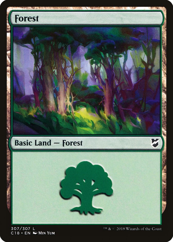 Forest (307) [Commander 2018] | Gear Gaming Bentonville