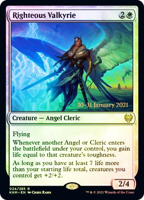 Righteous Valkyrie [Kaldheim Prerelease Promos] | Gear Gaming Bentonville