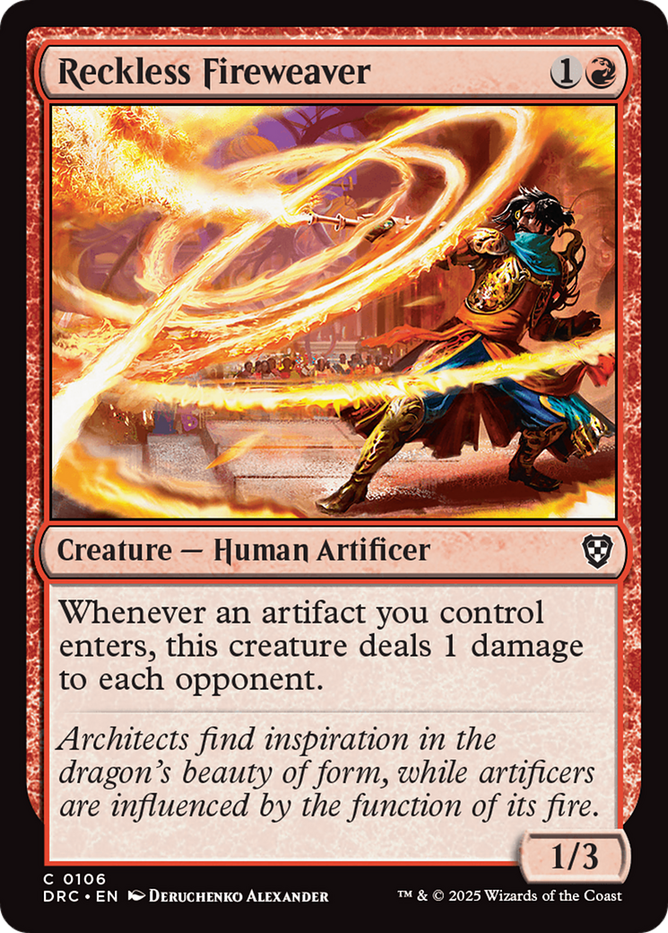 Reckless Fireweaver [Aetherdrift Commander] | Gear Gaming Bentonville