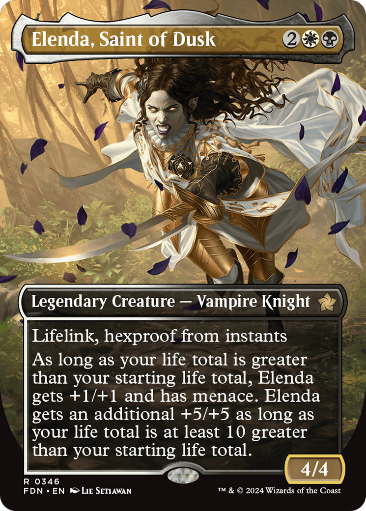 Elenda, Saint of Dusk (Borderless) [Foundations] | Gear Gaming Bentonville