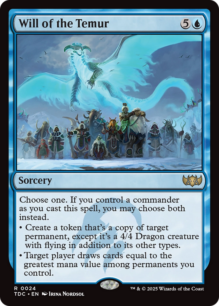 Will of the Temur [Tarkir: Dragonstorm Commander] | Gear Gaming Bentonville