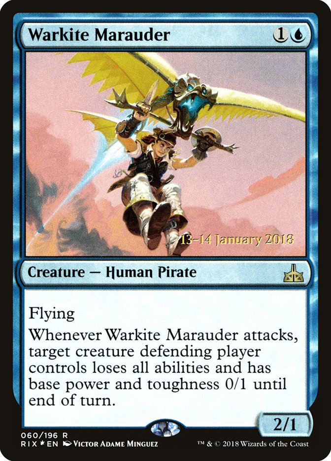 Warkite Marauder [Rivals of Ixalan Prerelease Promos] | Gear Gaming Bentonville