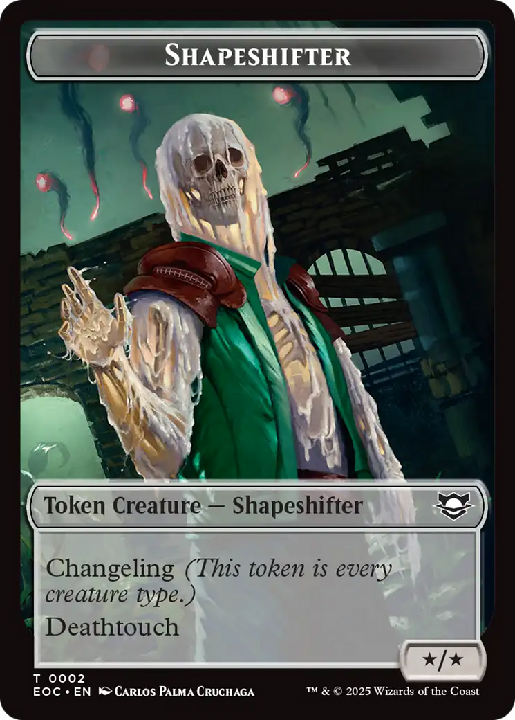 Shapeshifter // Golem (0013) Double-Sided Token [Edge of Eternities Commander Tokens] | Gear Gaming Bentonville