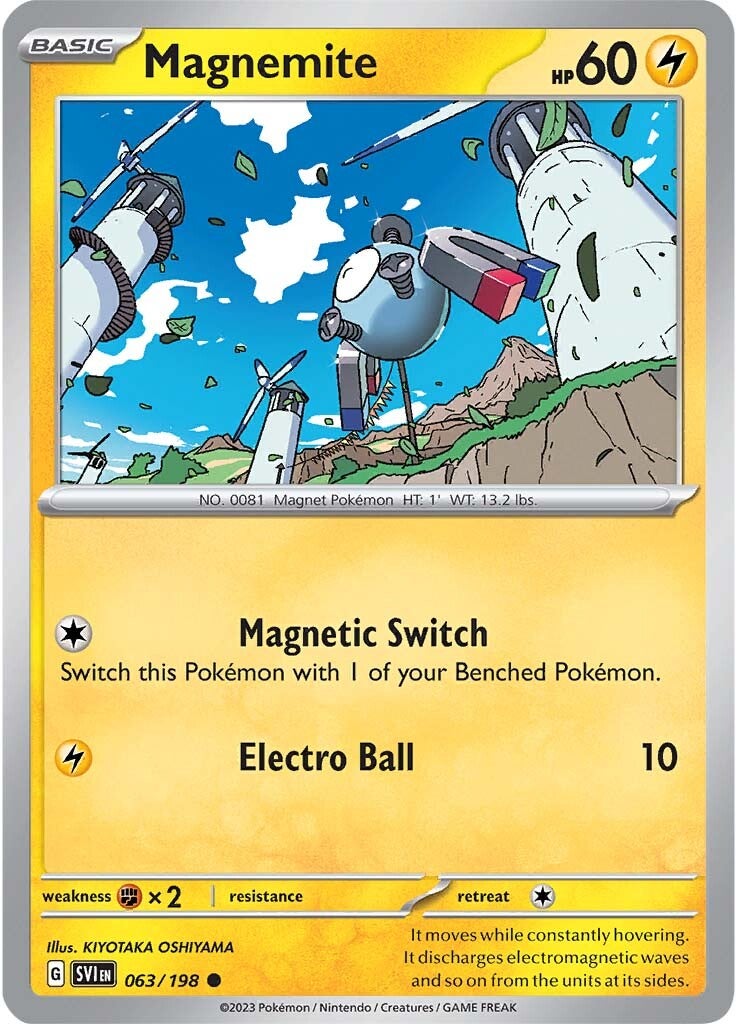 Magnemite (063/198) [Scarlet & Violet: Base Set] | Gear Gaming Bentonville